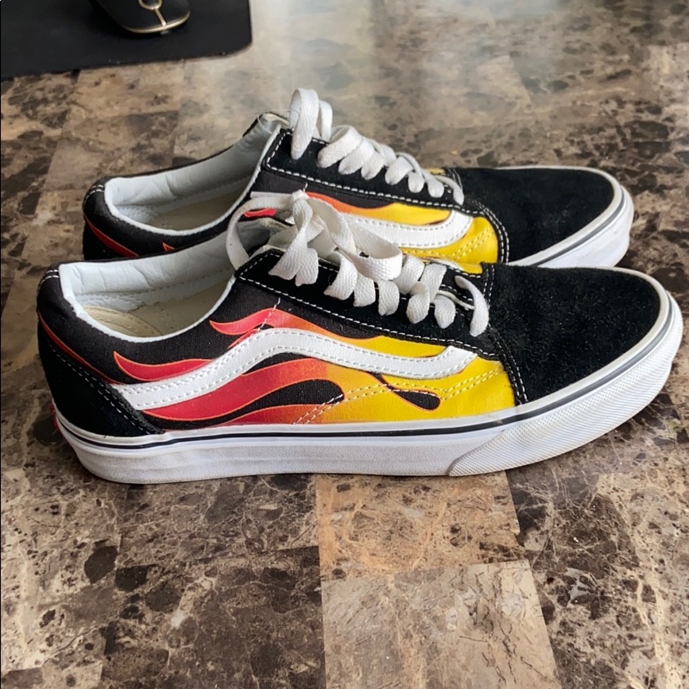 Vans old skool flame shoes